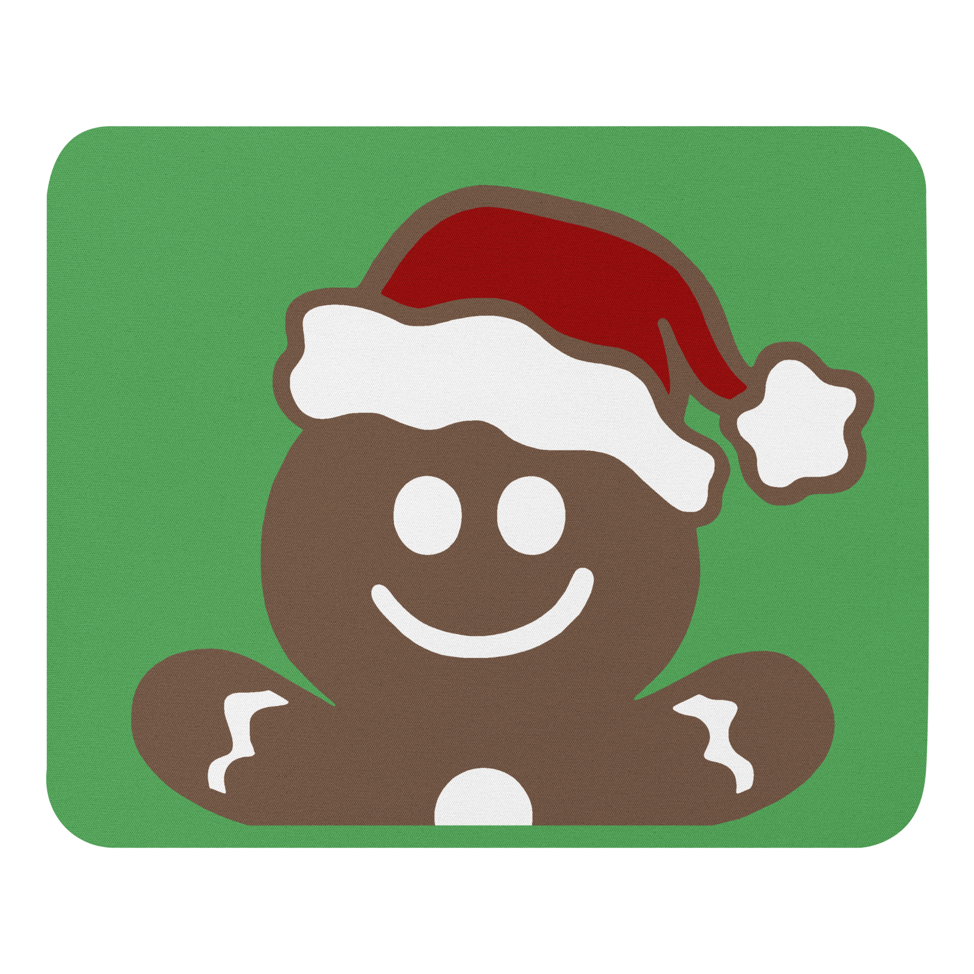 gingerbread man christmas mouse pad