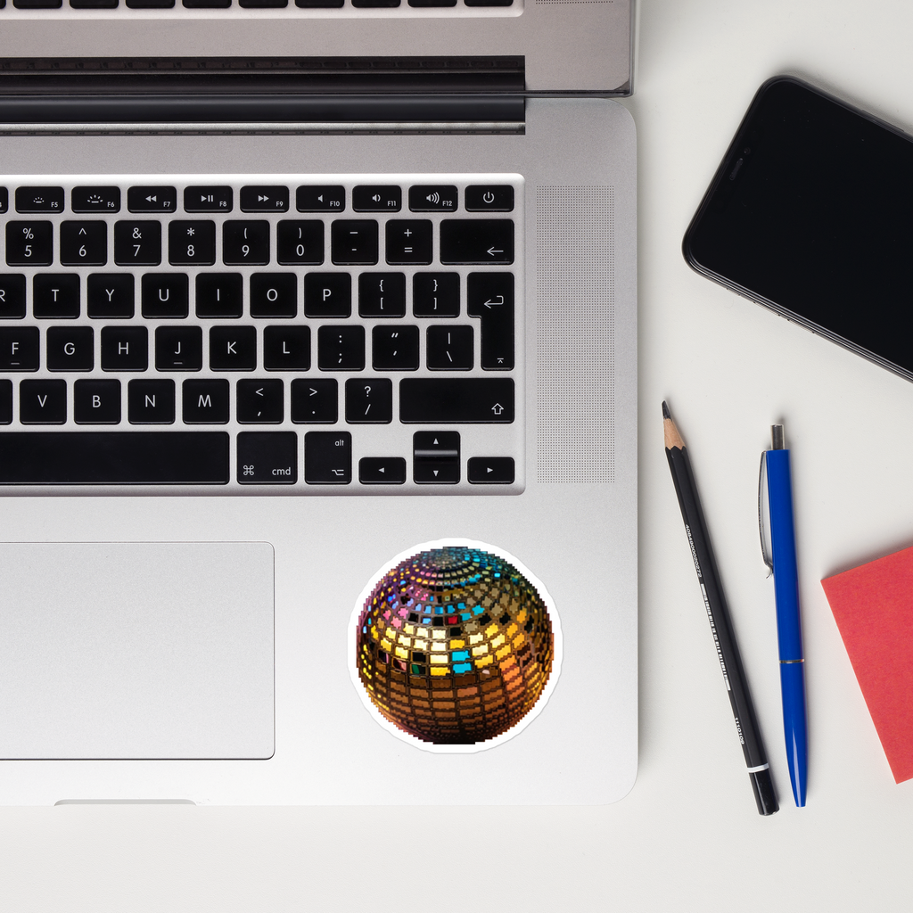 gold-disco-ball-sticker