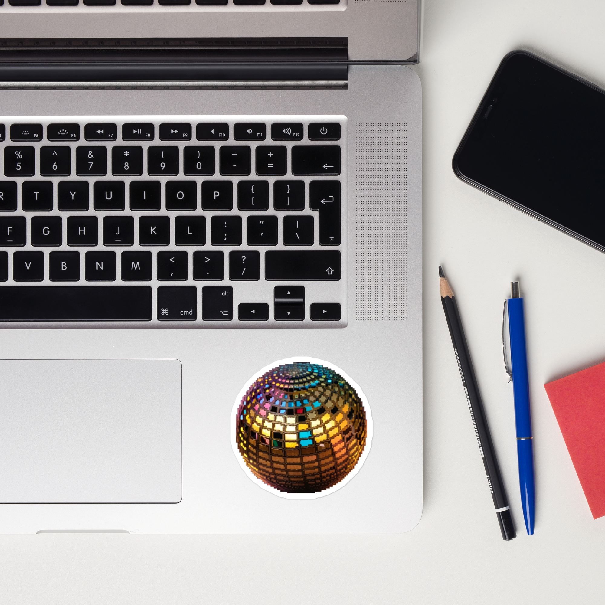 gold-disco-ball-sticker