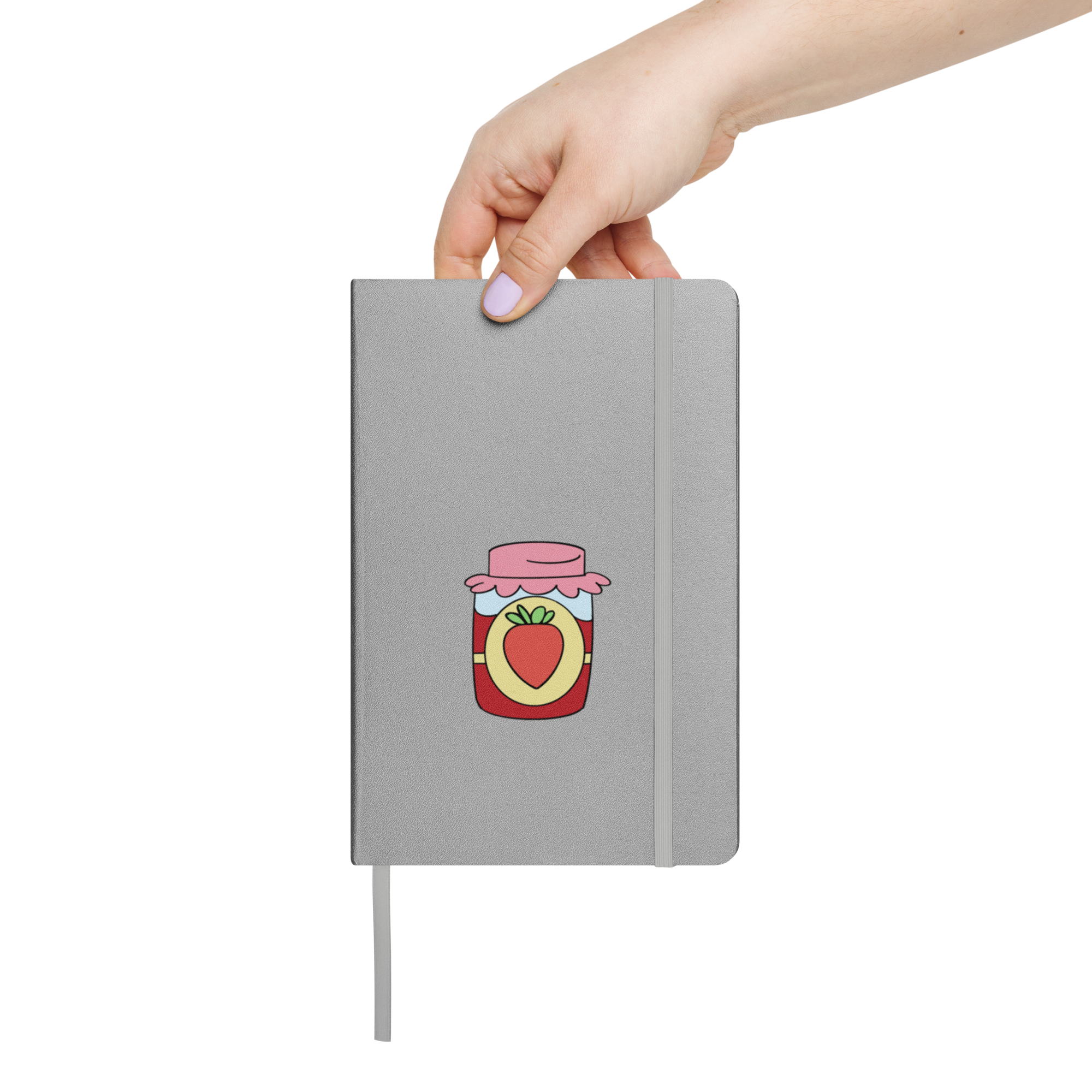 strawberry jam illustration hardcover notebook strawberry aesthetic
